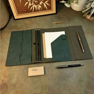 Reusable PU Leather A5 Notebook Cover Refillable <b>Journal</b> Case with Elastic Bands Book Protective Sleeve - Product Image 3