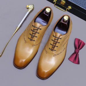 2026 High-quality Business Casual Lace-up Oxfords <b>Shoes</b> <b>Men</b> Genuine Leather Upper Evergreen Design Anti-Slippery <b>Waterproof</b> - Product Image 3