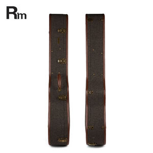 <span class=keywords><strong>Guitare</strong></span> Acoustique Design Vintage Dreadnought Vitrine Gris <span class=keywords><strong>Tweed</strong></span> Extérieur Doublure Velours Vert Foncé Poignée Faite À La Main 20mm Cas - Product Image 4