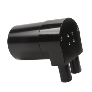 Bidon à huile à double trou avec récupération des gaz d'échappement pour modification de voiture BMW, en alliage d'aluminium noir et argenté D1117 - Product Image 4