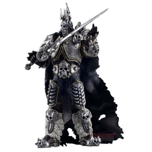 WOW World of <span class=keywords><strong>Warcraft</strong></span> 7นิ้ว Alsace Lich King Arthas PVC อุปกรณ์ต่อพ่วงเกมอนิเมชั่นมือถือพร้อมชุดอุปกรณ์เสริมสำหรับทหาร - Product Image 1
