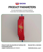 Système d'extinction d'incendie par aérosol ferroviaire fiable à double activation avec dispositif de sécurité automatique pour armoires de commutation et armoires de stockage d'énergie