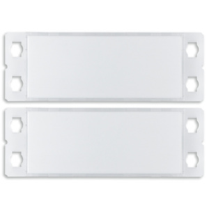 Botones dobles para placas de matrícula, 8,6 pulgadas de largo, 0,64 pulgadas de altura, kit de 2 para placas de puerta - Product Image 1