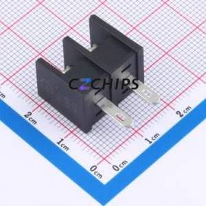 MX35H-8.25-02P-BK01-Cu-S-A Barrier Terminal Block Through hole Component THT,P=8.25mm Connector Two Sides 8.25mm 1x2P Center Pin - Product Image 2