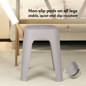 Pearl River Commercial Grade Stackable Plastic <b>Stool</b> Solid <b>Back</b> Non-Foldable Modern Design for Commercial Use - Product Image 1