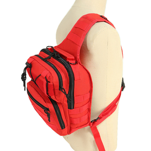 Zaino Tattico Impermeabile Rosso per Pronto Soccorso, <span class=keywords><strong>Borsa</strong></span> a Tracolla per Uomo, Ideale per Escursionismo e Campeggio - Product Image 2