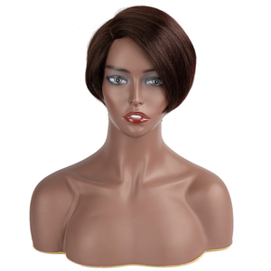 Vente en gros 100% vierge blonde dentelle perruque avec des couleurs de surbrillance partie incurvée Remy cheveux brésiliens pour les femmes minimum de commande 1 pièce - Product Image 3