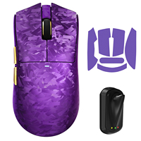 Souris de jeu sans fil ATTACK SHARK X11 Ultra en fibre de carbone, capteur PAW3950, 42000 DPI, taux de polling 8000 Hz, super légère 45g, souris pour joueurs