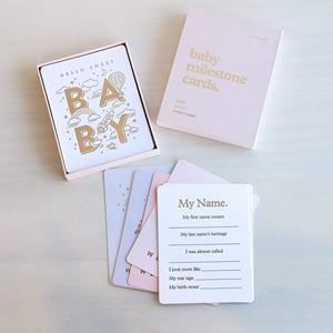 Emballage cadeau imprimé personnalisé, boîte d'annonce de naissance, carte en papier, nouveau-né, mois, lune, cartes de jalons - Product Image 3