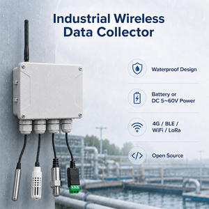 ตัวรวบรวมข้อมูลไร้สาย RS485อุตสาหกรรมพร้อมอินเทอร์เฟซเซ็นเซอร์ I2C ADC 4-20mA Modbus สำหรับระบบอัตโนมัติในโรงงานและการตรวจสอบ <span class=keywords><strong>IOT</strong></span> - Product Image 1