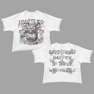 เสื้อยืดโอเวอร์ไซส์สไตล์วินเทจลายกราฟิกแร็ปอะนิเมะ น้ำหนัก 260 กรัม แบบยูนิเซ็กซ์ สกรีนโลโก้ตามสั่ง ล้างสีแบบแอซิดวอช สตรีทแวร์ เสื้อยืดผู้ชายขายส่ง - Product Image 1
