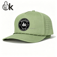 Gorra de béisbol de 5 paneles bordada a medida con cuerda, impermeable, perforada, para deporte y golf, tendencia 2026