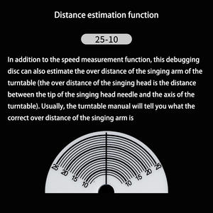 Disque de test de vitesse de rotation pour platine vinyle, détection de la vitesse de rotation, disque d'étalonnage pour platine vinyle pour <span class=keywords><strong>33</strong></span> et 45 <span class=keywords><strong>tours</strong></span> par minute - Product Image 6