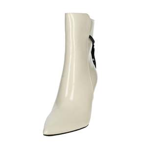 Botines de mujer Menbur blancos con tacón 39 y detalle de encaje con cuentas - Product Image 5