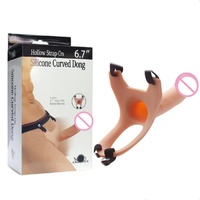 Gode en silicone à sangle portable pour femme, énorme jouet sexuel pour adulte avec culotte gode lesbienne