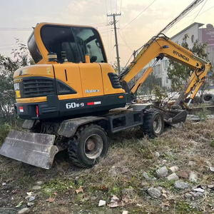 รถขุดล้อยางฮุนได โรเบ็กซ์ 60WVS มือสอง ขนาด 6 ตัน สภาพดี พร้อมเครื่องยนต์ PLC และเกียร์บ็อกซ์ที่ได้รับการบำรุงรักษาอย่างดี - Product Image 1