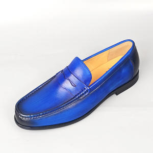 Nuevos Mocasines de Cuero para Hombre, Estilo Slip-On, Sólidos, Cómodos, Transpirables, Absorbentes de Sudor, Casuales, con Tacón Plano, Zapatos de Primavera - Product Image 4