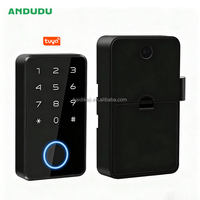 Tuya sans fil Smart APP numérique biométrique empreinte digitale serrure d'armoire pour armoires de gymnastique en alliage d'aluminium meubles armoire serrures