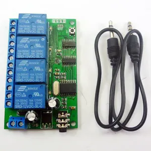 4CH DTMF MT8870 ses şifre çözücü röle uzaktan kumanda anahtarı akıllı ev ses telefonu LED ışık kontrol AD22B04
