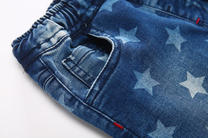 Pantalones Vaqueros y Shorts Deportivos de Mezclilla con Diseño de Estrella para Niños, Venta al Por Mayor - Product Image 4