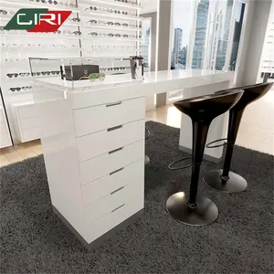 CIRI Sunglasses Display Frame Iron Wood Combined With The Whole Store Design Eyeglasses Eyewear Display Case