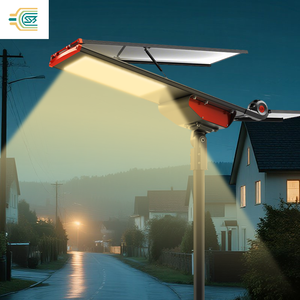 Lampe solaire de rue en aluminium Mistai MST-SR-010-4, panneaux en silicium monocristallin 65W MPPT, étanche IP67, LED 3000-6000K, 4G - Product Image 4