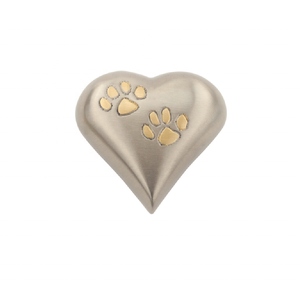 Hecho a mano bajo MOQ dos patas corazón recuerdo urna latón Metal urnas Fabricante Mayorista venta directa de fábrica - Product Image 1