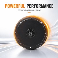 Kit de conversion de vélo électrique haute puissance 72V 5000W, jante en alliage bleue MTX, moteur de moyeu arrière, contrôleur KT, écran LCD S966, Plug and Play
