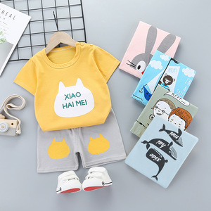 ชุดเสื้อผ้าเด็กแขนสั้นสไตล์เกาหลีรุ่นใหม่สำหรับฤดูร้อน - Product Image 6