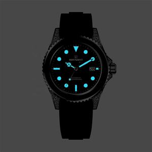 Montres personnalisées pour hommes et femmes avec mouvement automatique, boîtier serti de diamants, lunette luxueuse, montre en moissanite VVS avec cadran BGW9 - Product Image 6