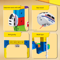 Nouveauté 2026 : 95 Pièces de Jouets de Construction DIY pour Enfants – Voitures sur Rail Polyvalentes avec Train Électrique et Panneaux de Signalisation