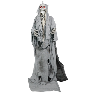 Espantapájaros <span class=keywords><strong>de</strong></span> silicona irrompible, película <span class=keywords><strong>de</strong></span> bruja, grito <span class=keywords><strong>de</strong></span> terror, <span class=keywords><strong>esqueleto</strong></span> animado <span class=keywords><strong>de</strong></span> Halloween para rey, Halloween - Product Image 2