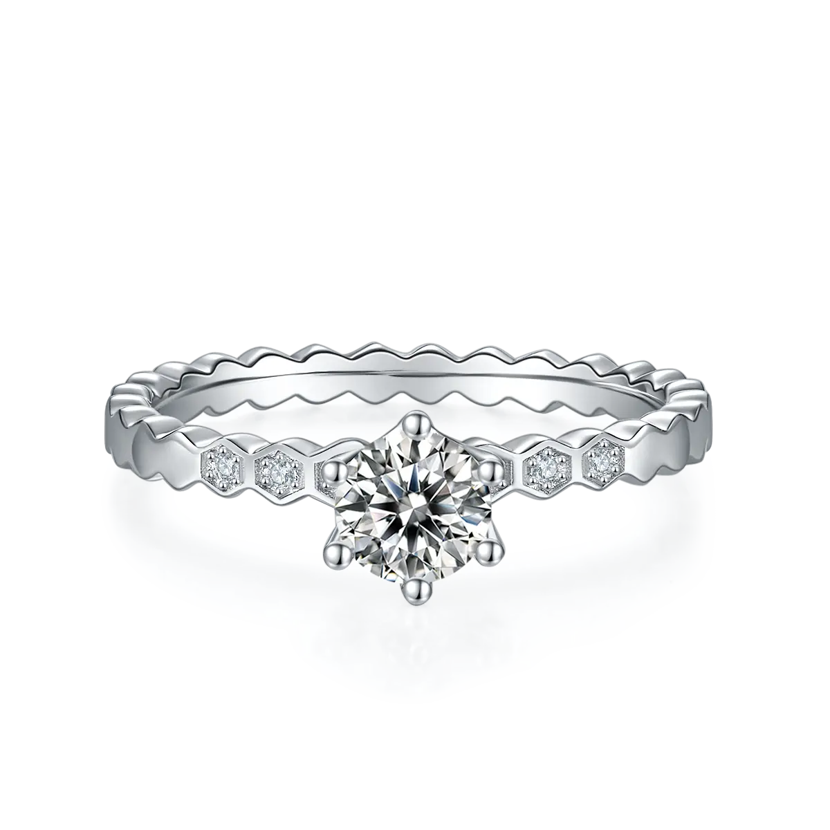 Sgarit joias unissex, joias redondas e brilhantes para casamento, corte 0.5ct 2022, joias personalizadas de moissanite, 925