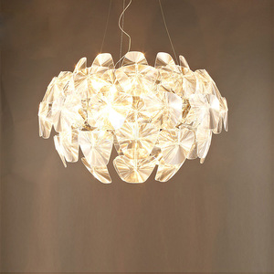 Luceplan Pine Cone Chandelier <b>Led</b> Round Single Head Pendant <b>Light</b> For Dining Room Bedroom - Product Image 1