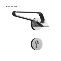 <strong>Best</strong> <strong>Selling</strong> Item Modern Stylish Zinc Alloy <strong>Door</strong> <strong>Handles</strong> Matt Gray Lever Hardware <strong>Door</strong> <strong>Lock</strong> Apartment Hotel Use