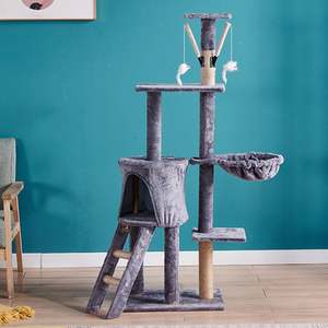 Rascador para Gatos de 4 Niveles, XXL, de Sisal, Lujoso, Grande, Árbol Rascador para Gatos, Casa de Madera para Gatos - Product Image 4