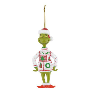 Adornos Navideños Acrílicos de <span class=keywords><strong>Grinch</strong></span>, Muñecos Verdes Divertidos para Decoración Navideña, Venta al por Mayor - Product Image 6