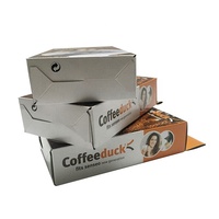 Boîte plate en carton ondulé recyclable de style nouveau PLT, colorée, pour l'expédition de vêtements, avec options d'impression personnalisée