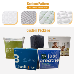 Nuovo stile all'ingrosso lenzuola impermeabili in poliestere 100% coprimaterasso di buona qualità coprimaterasso trapuntato biancheria da letto con gonna da letto - Product Image 5