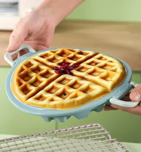 Silicone Waffle Mold  Muffin Pans Molds Waffle Maker Baking Tray Mold Bakeware for Waffle Cake Chocolate Craft Candy Soap Baking