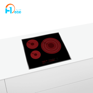 Encimera de cerámica con control táctil de 3 zonas y 60cm, 6500W, 9 cerraduras de seguridad eléctricas para cocina doméstica, instalación integrada - Product Image 4
