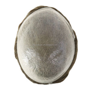 Sistema Capilar Masculino Superfino <span class=keywords><strong>de</strong></span> 0.05-0.06 MM, con Lazo en V <span class=keywords><strong>de</strong></span> 1/8\", Línea <span class=keywords><strong>de</strong></span> Cabello Natural, Color Beige Oscuro, Cabello Indio - Product Image 3