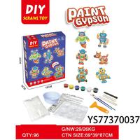 Figurines en argile pour bricolage, Kit de peinture artisanale avec tout le matériel et les accessoires d'outils