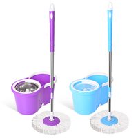 Esun 360 Spin Magic Mop avec vadrouille de nettoyage et vadrouille à tige torsadée en acier inoxydable