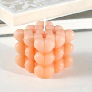 Velas de Soja con Forma de <span class=keywords><strong>Cubo</strong></span> de <span class=keywords><strong>Rubik</strong></span>, Velas de Burbuja para Regalo de Boda, Curators, Producción en Pequeños Lotes, Certificación MSDS - Product Image 2