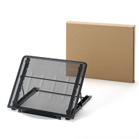 Support d'ordinateur portable en métal réglable pour bureau, avec plateau pliable et refroidissement intégré, idéal pour le travail en gros