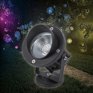 Projecteur LED COB RGB en aluminium pour jardin, 3W, éclairage paysager, AC IP65, éclairage extérieur pour allée, cour - Product Image 6