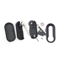 Coque de clé de voiture de remplacement durable pour Fiat