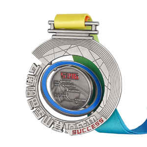 Medallas Deportivas Personalizadas de Metal con Cintas para Natación, Fútbol, Béisbol, Maratón, Medallas 3D para Finalistas - Product Image 5