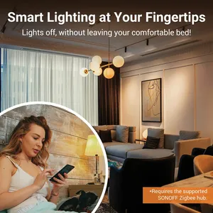 Interruptor de Pared Inteligente Zigbee <span class=keywords><strong>SONOFF</strong></span> ZBM5-120 de Ewelink para Hogar Inteligente, Control por Voz con Alexa y Google, Sin Cable Neutro, Relé Desmontable, Escenas Inteligentes - Product Image 2